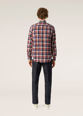 AANTERO RED FLANNEL CHECKED SHIRT