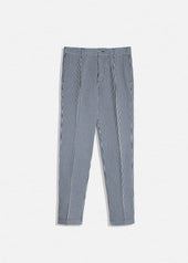 AANTIOCO STRIPED COTTON CHINO TROUSERS