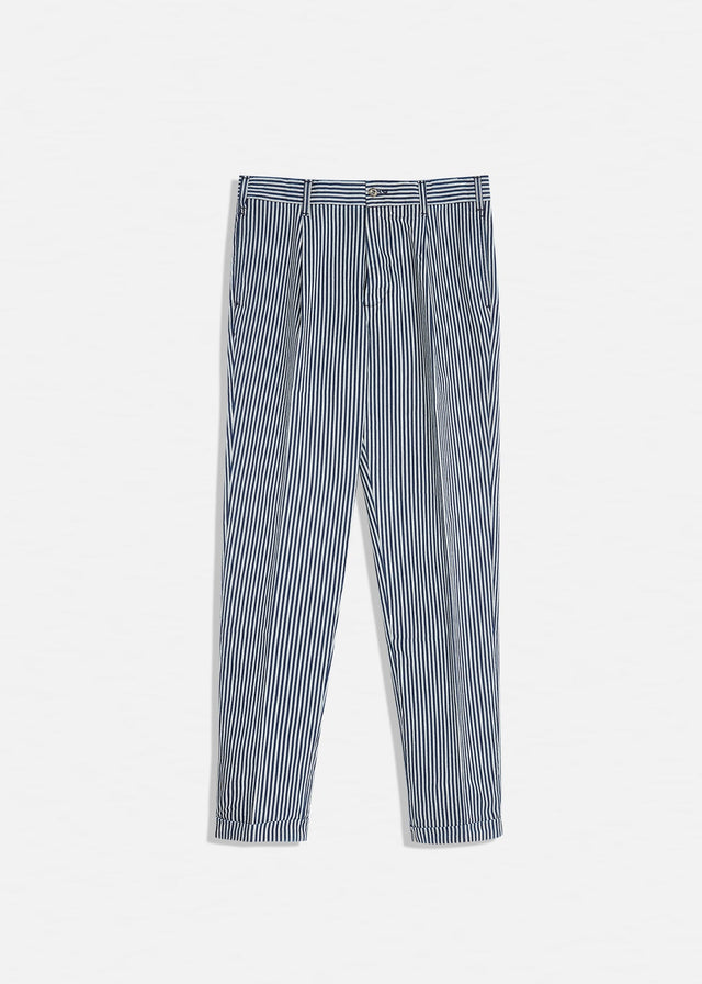 AANTIOCO STRIPED COTTON CHINO TROUSERS