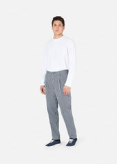 AANTIOCO STRIPED COTTON CHINO TROUSERS