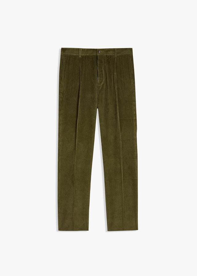 AANTIOCO CORDUROY TROUSERS WITH DARTS