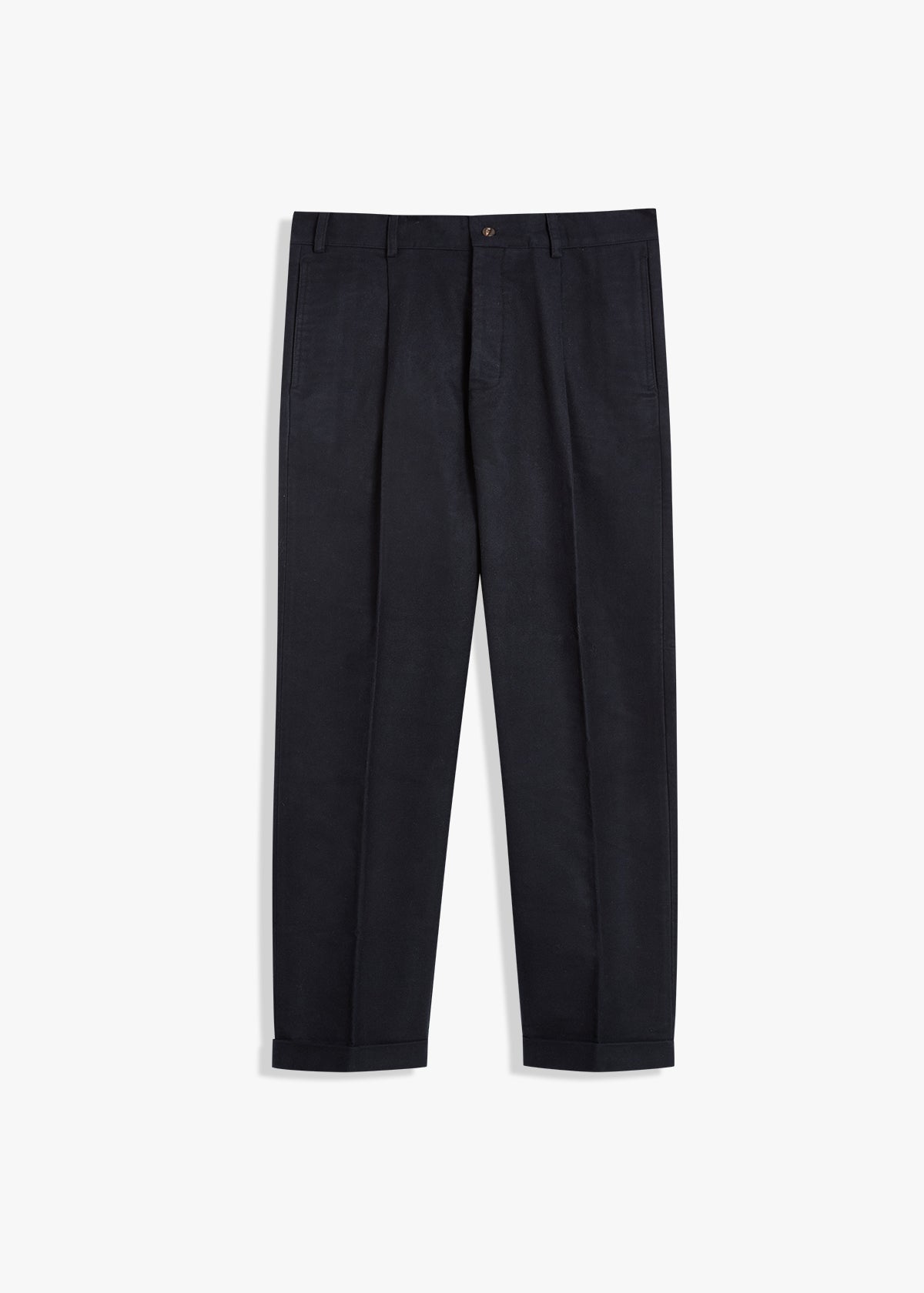 AANTIOCO MOLESKIN TROUSERS WITH DARTS