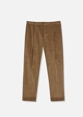 AANTIOCO COTTTON VELVET TROUSERS WITH DARTS