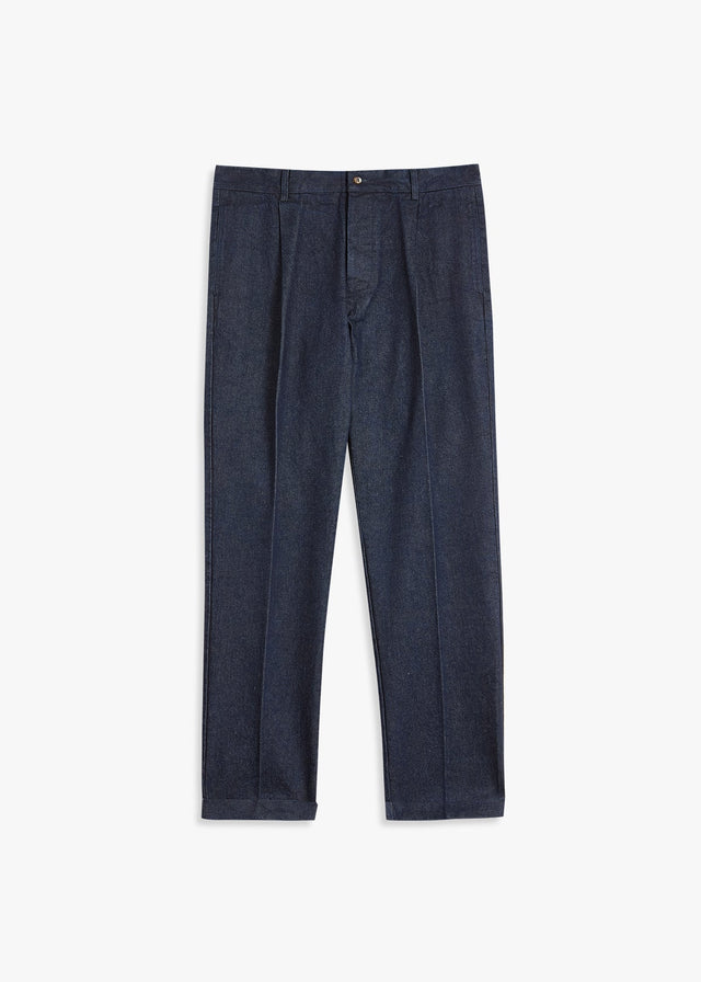 AANTIOCO DENIM TROUSERS WITH DARTS