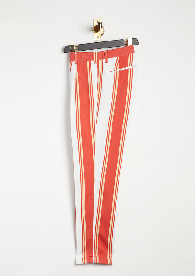 AANTIOCO STRIPED CHINOS