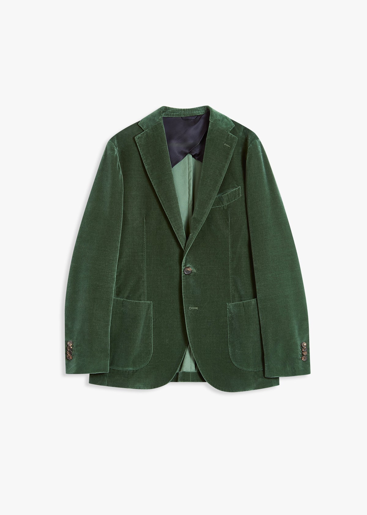 AANZIO VELVET BLAZER WITH PATCH POCKETS