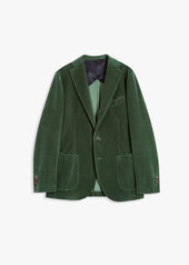 AANZIO VELVET BLAZER WITH PATCH POCKETS