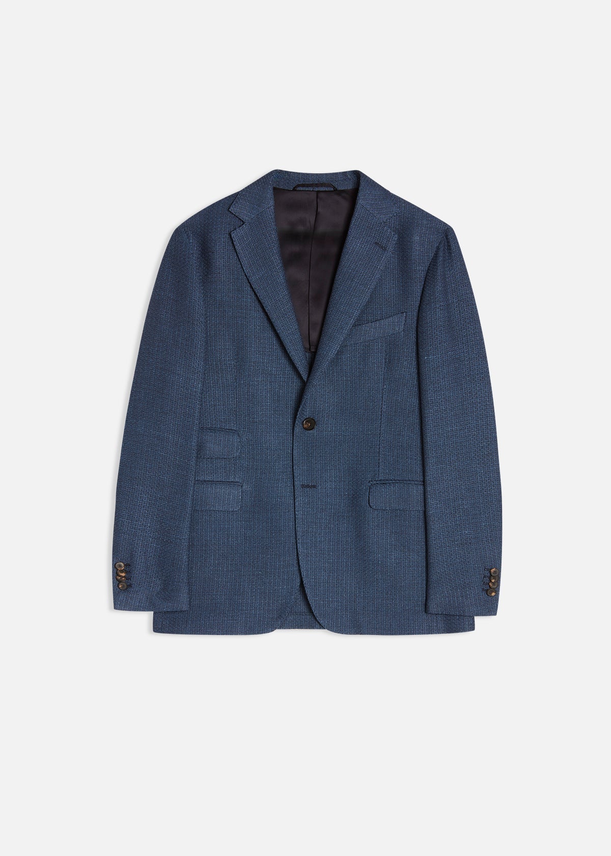 AANZIO LENO WEAVE BLAZER WITH POCKETS