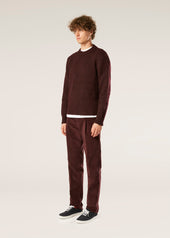 AAPPIO BURGUNDY WOOL AND ALPACA SWEATER