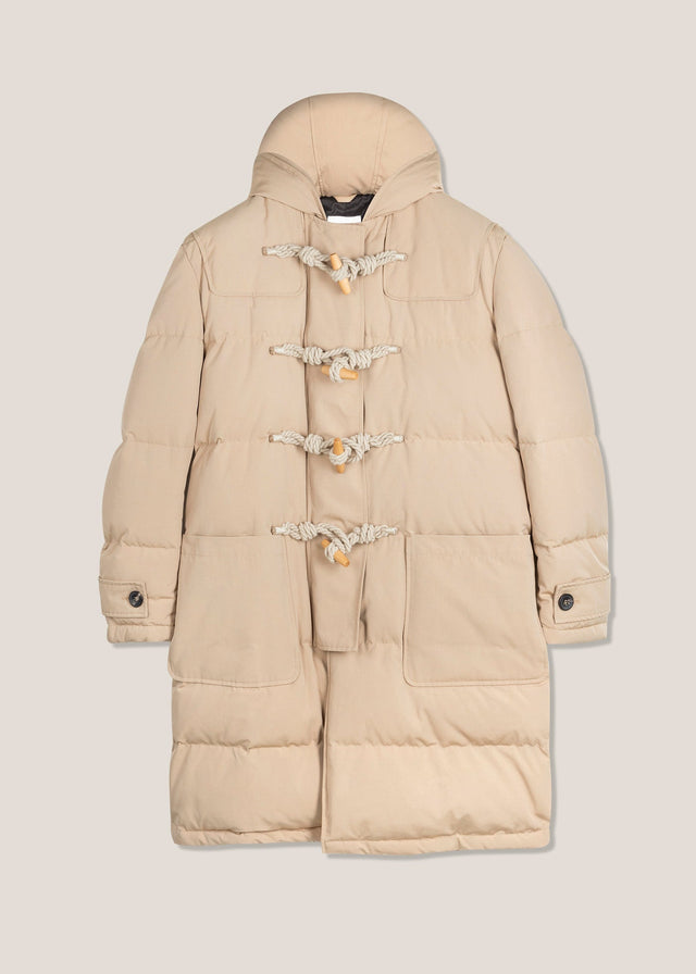 AARHS BEIGE DOWN-FILLED MONTGOMERY