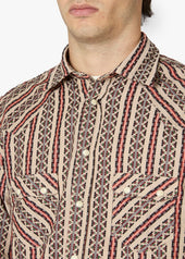 AARIOSTO JACQUARD WESTERN SHIRT