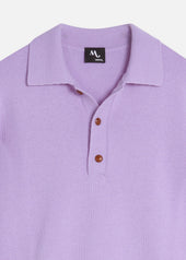 AASHTON WOOL AND CASHMERE POLO SWEATER