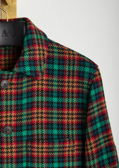 AASTI CHECKED WOOL OVERSHIRT