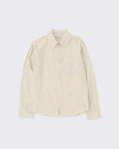 Zip Shirt 1.0 JPN, Cream Stripe