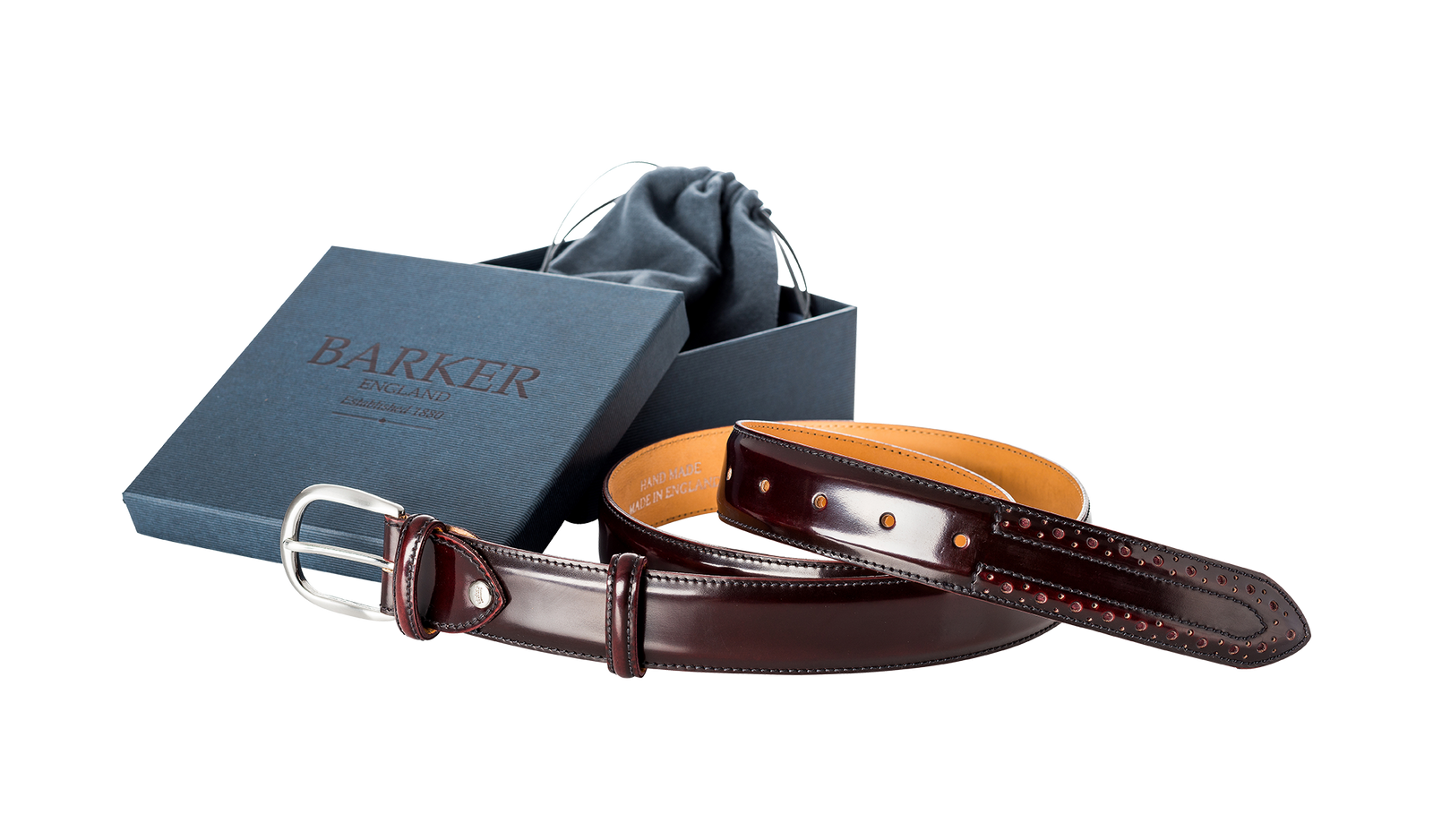 Brogue Belt Hi Shine