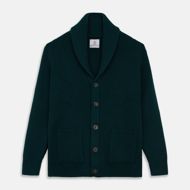 Ainsley Ribbed Shawl Neck Cardigan