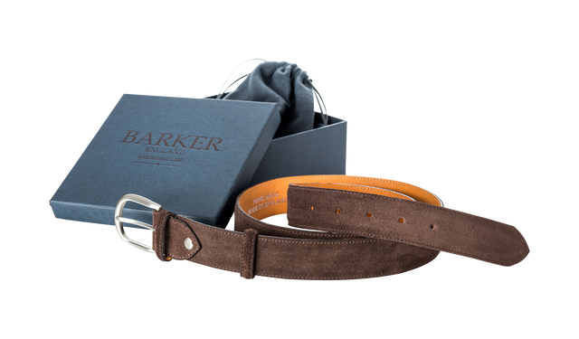 Plain Belt - Brown Suede