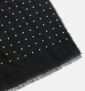 White Spot Superfine Cashmere Scarf