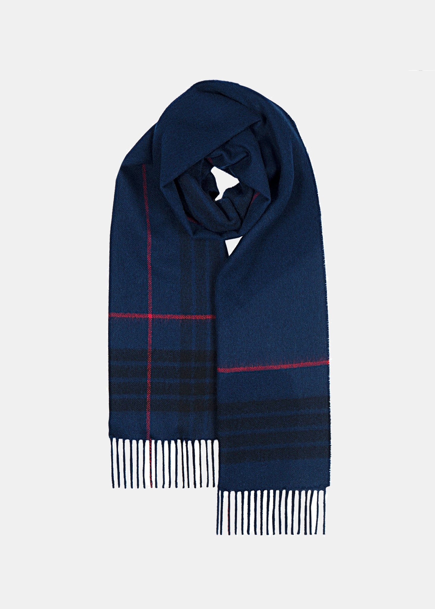 Unisex Oversized Lambswool Scarf Mackay Blue