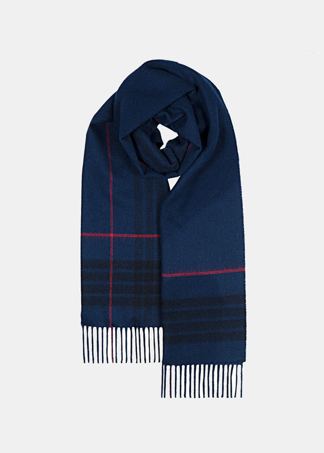 Unisex Oversized Lambswool Scarf Mackay Blue