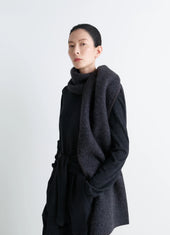 Cocotte Fluffy Scarf In Alpaca