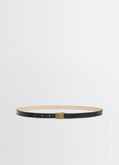 CLIP BELT 15MM IN LEATHER