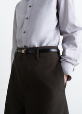 Clip Belt 15mm In Leather