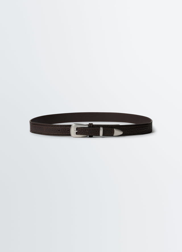 MINIMAL WESTERN BELT IN LEATHER