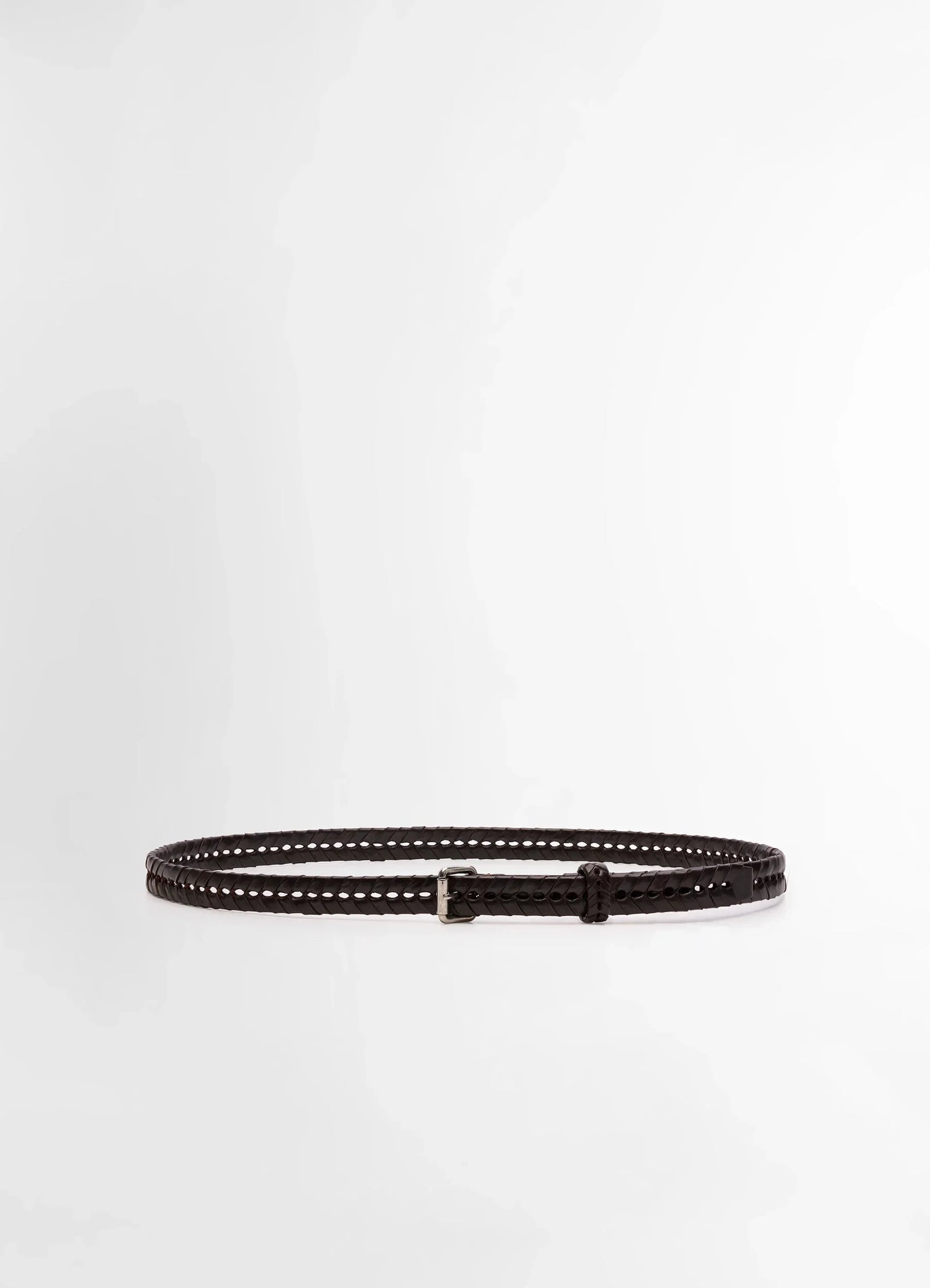 Braided Belt 20mm In Leather