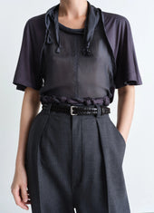 Braided Belt 20mm In Leather