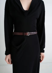 Weaved Belt 25mm In Leather