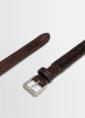 Weaved Belt 25mm In Leather