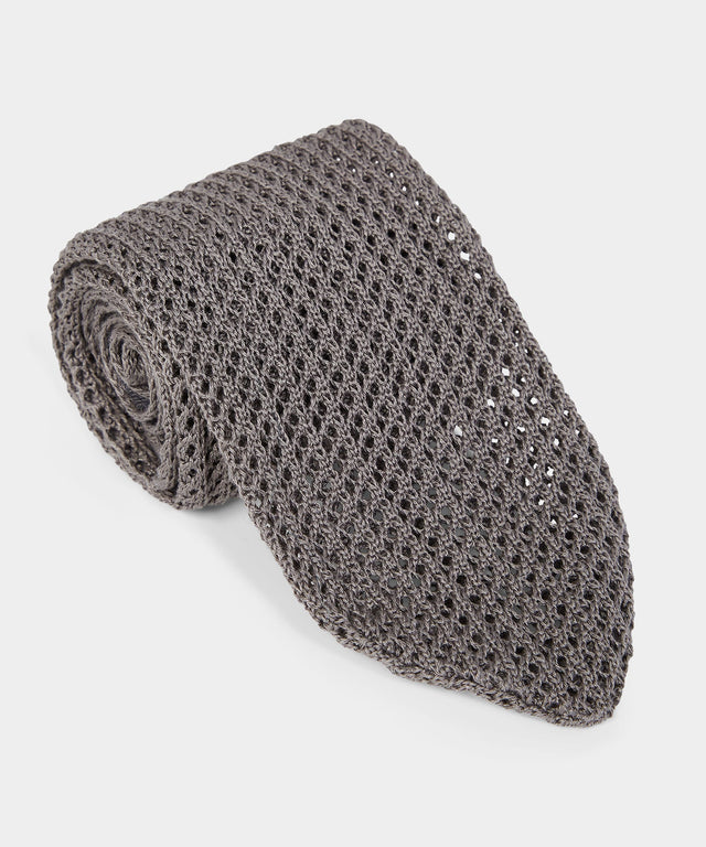 Italian Silk Open Weave Knit Tie