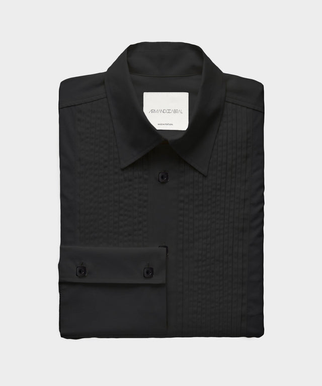 Armando Cabral Pleat Bib Tuxedo Shirt