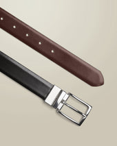 Leather Reversible Belt Brown