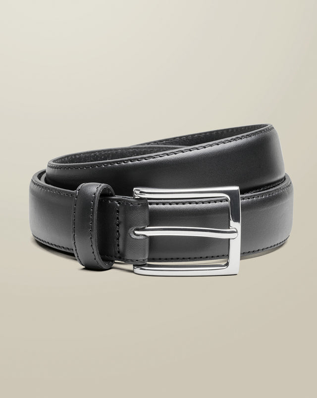 Leather Formal Belt - Black