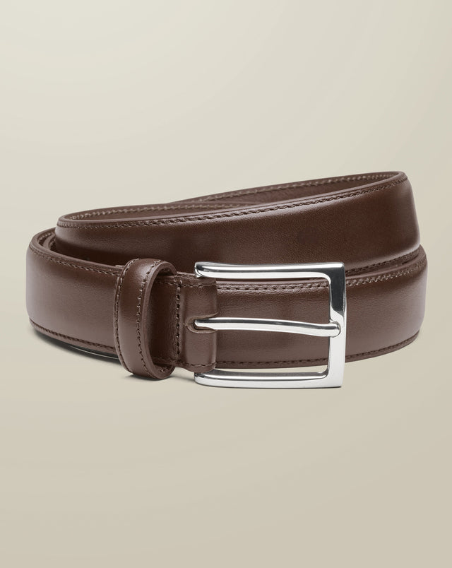 Leather Formal Belt - Chocolate