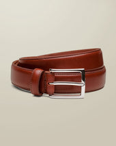 Formal Leather Belt - Chestnut Brown