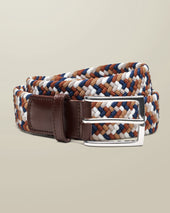 Belt extensible décontractée - Camel multicolore