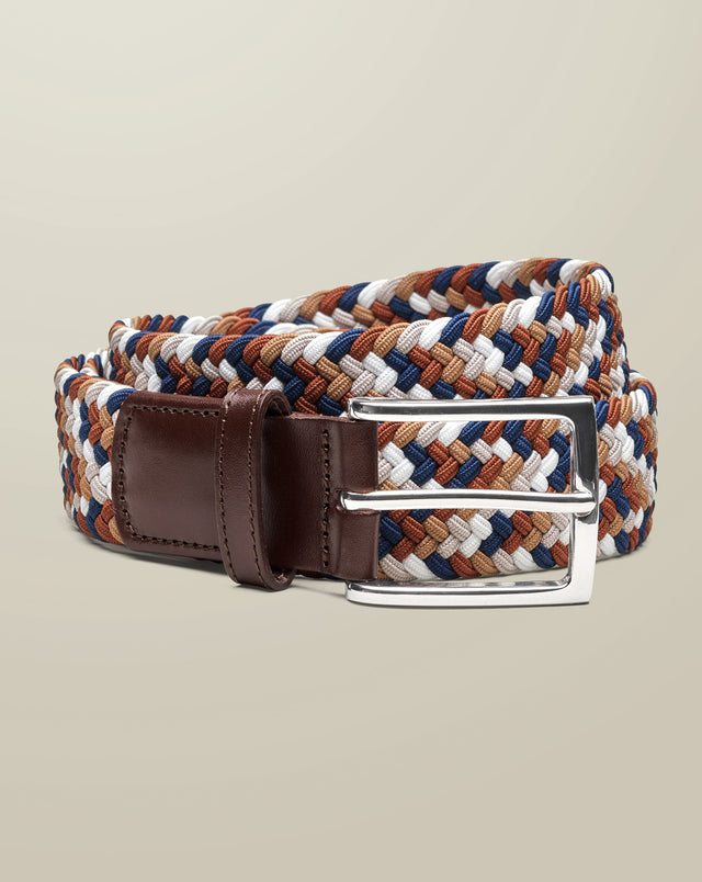 Belt extensible décontractée - Camel multicolore