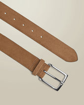 Suede Belt Brown