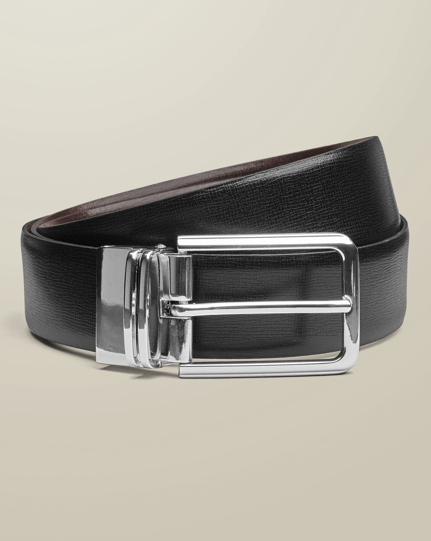Made In England Reversible Formal Belt Dark Chocolate