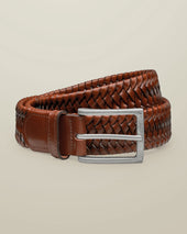 Made in England Leather Stretch Belt – Tan