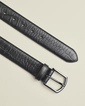 Made In England Embossed Leather Belt