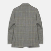 Beige Wool Prince Of Wales Check Jacket