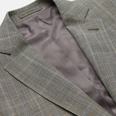 Beige Wool Prince Of Wales Check Jacket