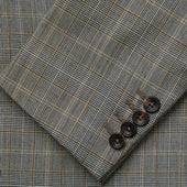 Beige Wool Prince Of Wales Check Jacket