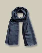 Silk Spot Print Scarf