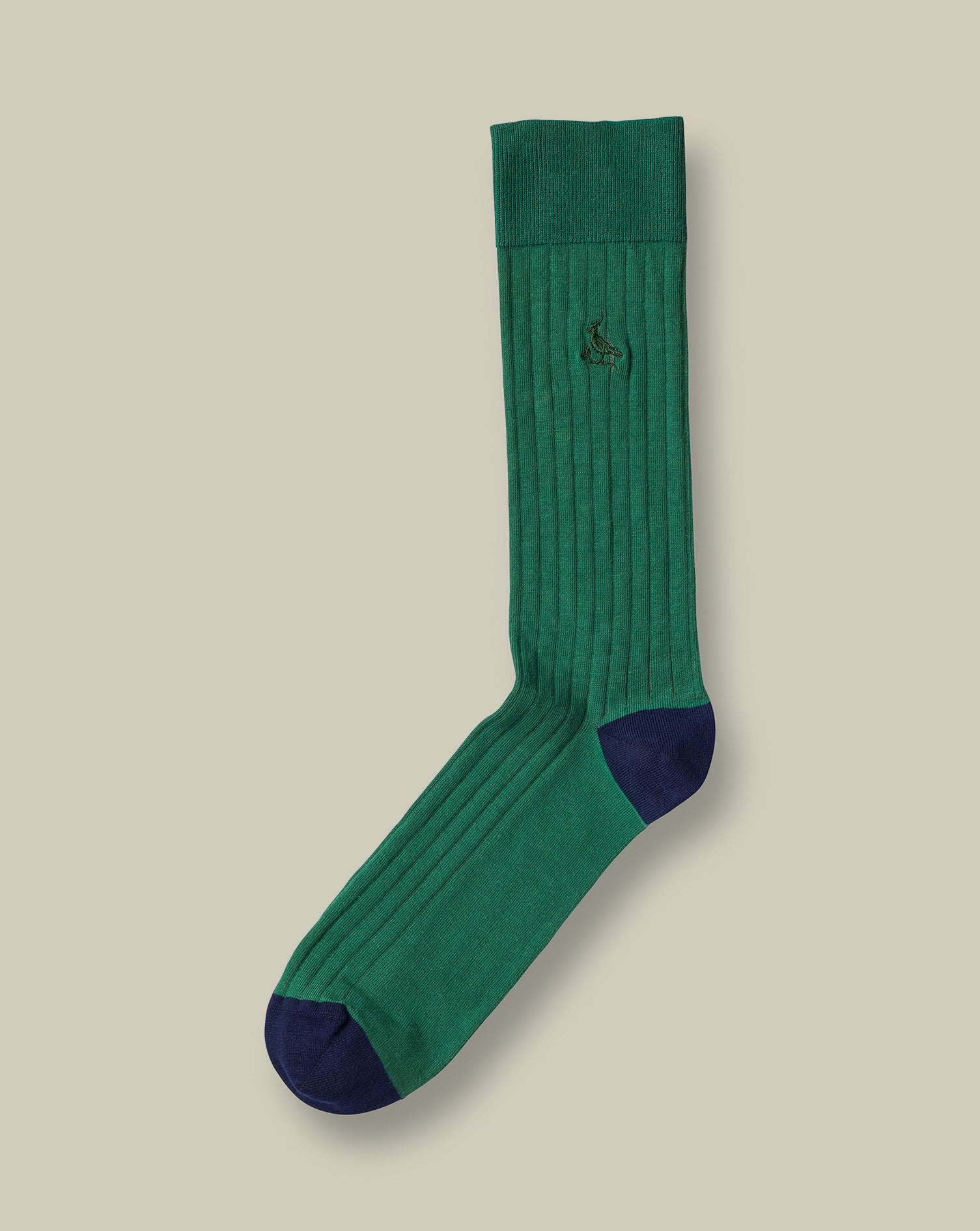 Cotton Rib Socks Dark Green