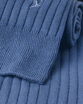 Cotton Rib Socks Blue